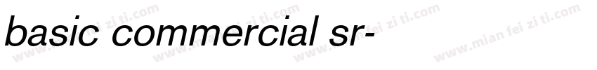 basic commercial sr字体转换
